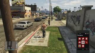 GTA V Ledge Buffer Grab by getting away from the Ballas when being spotted part 2 [upl. by Imoan163]