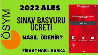 ALES Sınav Başvuru Ücreti Nasıl Ödenir [upl. by Crispa]