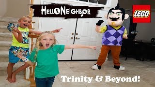 Hello Neighbor In Real Life Lego Minifigure Scavenger Hunt With Trinity and Beyond [upl. by Fleta]