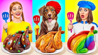 Défi De Cuisine Moi vs GrandMère avec Chien  Bataille Comestible par Multi DO Smile [upl. by Amling131]