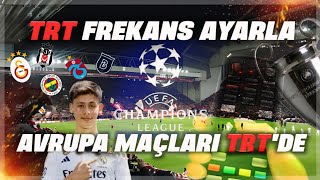 TRT1 FREKANS AYARLAMA  ŞİFRESİZ AVRUPA MAÇLARINI İZLE  SAMSUNG TV FREKANS AYARI [upl. by Selby27]