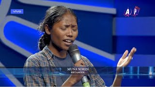 Muna Soren  Performing at Nepal Idol season 5  Mayalu ko Maya Mitho  Acoustic Music Gallery [upl. by Klusek]