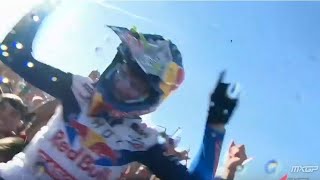 Jorge Prado writes history at home 4 time World Champion 🏆  2024 MXGP of Castilla la Mancha [upl. by Aiduan]