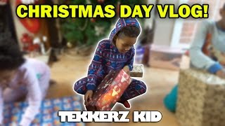 Christmas Day Vlog  OPENING PRESENTS  Tekkerz Kid [upl. by Neala]