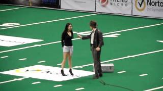 Sabercats half time show whipping Adam Winrich [upl. by Spoor]