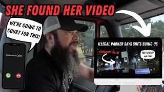 She Found Her Video  Illegal Parker Says Shes Suing Us Again [upl. by Euqinobe]