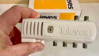 Televes TV Antenna 5way TV Distribution Amplifier 552380 [upl. by Htieh]