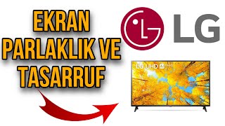 Lg Tv Ekran Parlaklığı Ayarlama Ve Enerji Tasarrufu [upl. by Notsnorb]