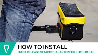 How to install Quick Release Seatpost adapter for KlickFix bag [upl. by Samau]