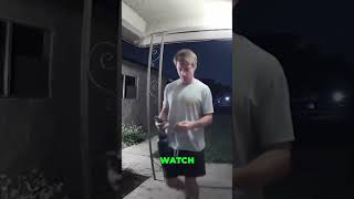 Scary Doorbell Footage Terrifying Figure Seen On Camera scary scarystories horror shorts [upl. by Nalyk]