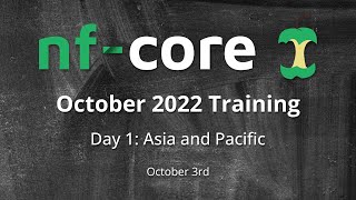 Nextflow  nfcore 2022 Training  Day 1 AsiaPacific [upl. by Relyuc]