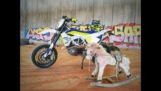 Husqvarna 701 Supermoto LeoVince Exhaust Sound [upl. by Zil]