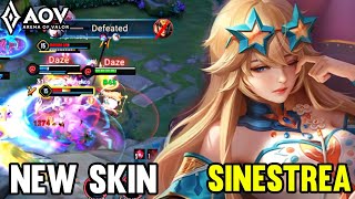 AOV  NEW SKIN SINESTREA GAMEPLAY  ARENA OF VALOR LIÊNQUÂNMOBILE ROV COT [upl. by Treble]