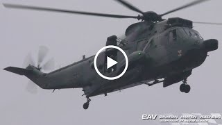 Westland Sea King Mk41  German Navy 8955  flyby at Nordholz Naval Air Base SARMeet23 [upl. by Nonie]