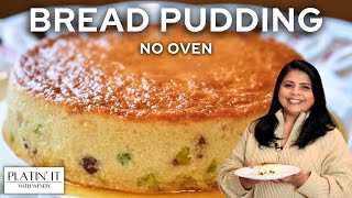 Easy Bread Pudding with Dried Fruits and Nuts  No Oven No Bake  How To Make Bread Pudding [upl. by Noma]