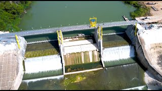 Collapsed Lake Dunlap Dam rebuilt for increased stability and maintenance access [upl. by Naves]