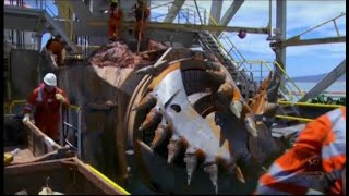 The Mighty Ships  Habor Deepening Techniques using giant ship driller [upl. by Wey459]