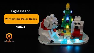 Classic Light Kit For LEGO 40571 Wintertime Polar Bears [upl. by Gregory373]