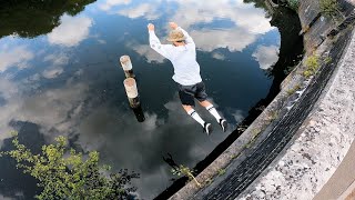 STORROR Parkour Water Challenge  Public Reactions 🇬🇧 [upl. by Redliw154]