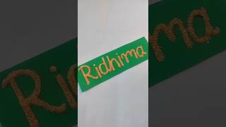 Ridhima💕 calligraphy ideastrending calligraphy art writing diy youtubeshorts shorts short [upl. by Ybbil]