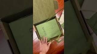 Unboxing Video  Gucci GG Marmont Black Chain Strap Mini Shoulder Bag Size 220x130x60cm [upl. by Greta]