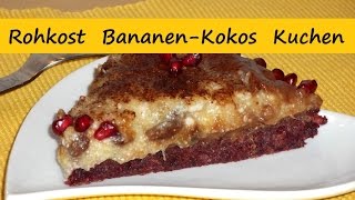 Rohkost BananenKokos Kuchen aus dem Saft Trester Absolut lecker [upl. by Gautier]