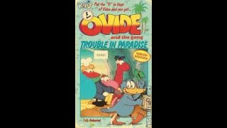 Oivde And The Gang Trouble In Paradise Full 1989 Celebrity Home Entertainment VHS [upl. by Netsyrk]