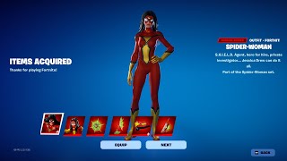 New Spider Woman Skin In Fortnite item Shop Today 🍑😜🔥 [upl. by Adnohsat]