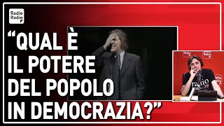 5 MINUTI PER CAPIRE DA UN MAGISTRALE GIORGIO GABER COSA È LA DEMOCRAZIA E COSA LA DITTATURA [upl. by Simpkins]