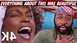 WOW  Whitney Houston  Star Spangled Banner National Anthem  Super Bowl 1991  REACTION [upl. by Sloane592]