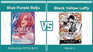 OP07 Blue Purple Reiju vs BY Luffy One Piece Card Game POV [upl. by Tyler]