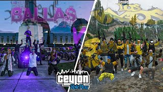 💜BALLAS💜 VS💛 VAGOS💛 GAN WAR Ceylon RP [upl. by Kcirde]