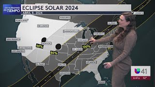 Eclipse Solar en Nueva York Estas son las condiciones del tiempo que se esperan para el 8 de abril [upl. by Neelat]