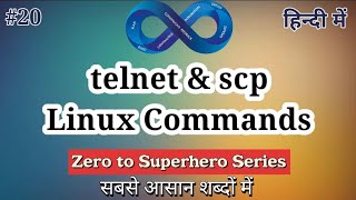 Advanced Commandsscp amp telnet in Linux in Hindi  Linux Tutorial for Beginner linuxinhindi [upl. by Eiramanig]