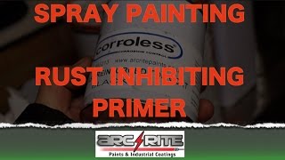 Spray Painting Corroless S  Buzzweld RCP  A Very Forgiving Rust Inhibiting Primer [upl. by Higinbotham]