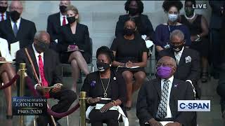 WINTLEY PHIPPS SINGS AMAZING GRACE AND IT IS WELL AT CONGRESSMAN LEWIS SERVICE ROTUNDA US CAPITOL [upl. by Nima]