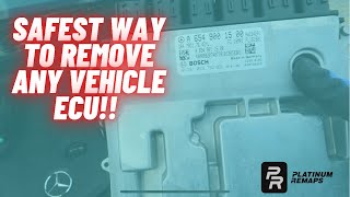 Mercedes C Class W205 ECU Removal  ECU Flash How To C300d [upl. by Kee]