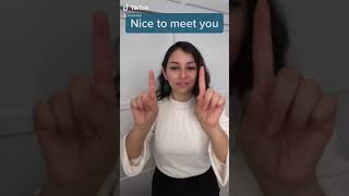 Greetings in American Sign Language ASL [upl. by Yecak]