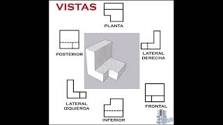 VISTAS EN DIBUJO TÉCNICO [upl. by Amelie]