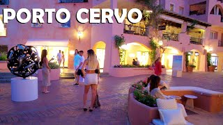 Porto Cervo Sardinia SUMMER night walking tour in 4k [upl. by Yllor]