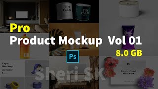 Pro Product Mockup Bundle Vol 01 Download In PSD Files Sheir SK [upl. by Haymo258]