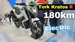 EV Bike Tork Kratos R  167 lakh  180km Range 🤩👌 bharatmobility torkmotors [upl. by Teiluj]