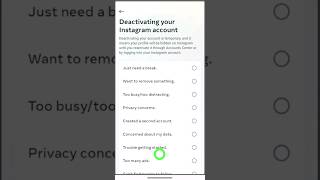 Deactivate instagram account  hide instagram account  disable ig account  insta id temporary [upl. by Lamberto]