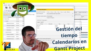 Gestión del tiempo en Gantt Project uso de los calendarios del proyectoganttproject [upl. by Jean-Claude97]