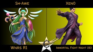 Immortal Fight Night 193 Wnrs R1  ShAwe Palutena vs Xen0 Kazuya  SSBU [upl. by Gasper]