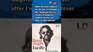 Kenny Rogers  Lucille Lyrics countrymusic music youtubeshorts [upl. by Auoz]