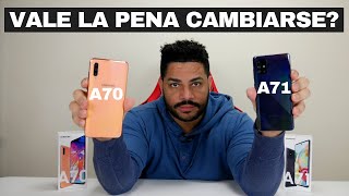 Samsung Galaxy A71 VS Samsung Galaxy A70 Comparativa [upl. by Nahtonoj]