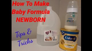 How To Prepare A Baby Bottle With Formula [upl. by Hamil696]