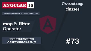 73 RxJS map amp filter Operator  Understanding Observables amp RxJS  A Complete Angular Course [upl. by Ossie]