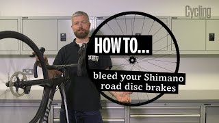 How to bleed your Shimano road disc brakes  Cycling Weekly [upl. by Arsuy638]